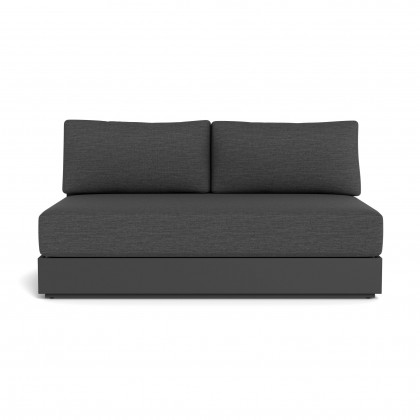 Harbour Hayman Aluminum 2 Seat Armless Sofa