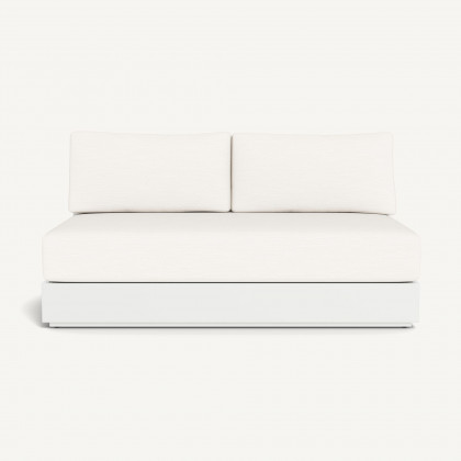 Harbour Hayman Aluminum 2 Seat Armless Sofa