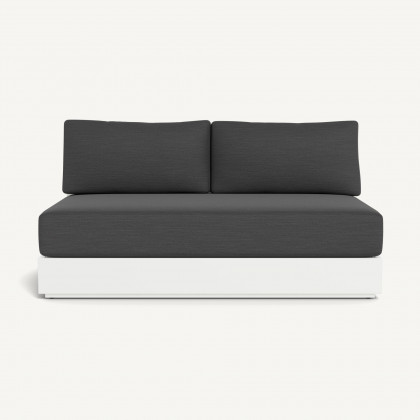 Harbour Hayman Aluminum 2 Seat Armless Sofa