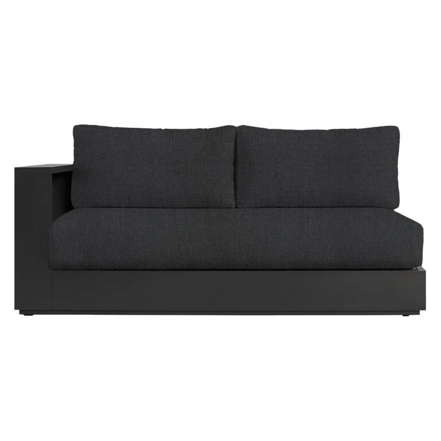 Harbour Hayman 2 Seat 1 Arm Left - Aluminum Asteroid, Panama Grafito