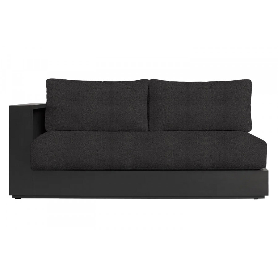 Harbour Hayman 2 Seat 1 Arm Left - Aluminum Asteroid, Riviera Slate