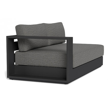 Harbour Hayman 2 Seat 1 Arm Left - Aluminum White, Siesta Slate