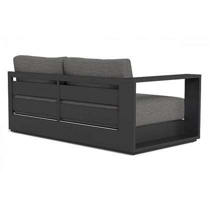 Harbour Hayman 2 Seat 1 Arm Left - Aluminum White, Siesta Slate