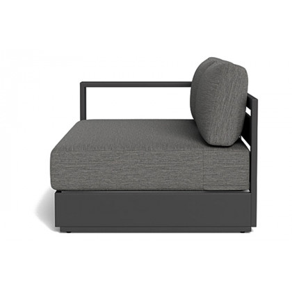 Harbour Hayman 2 Seat 1 Arm Left - Aluminum White, Siesta Slate