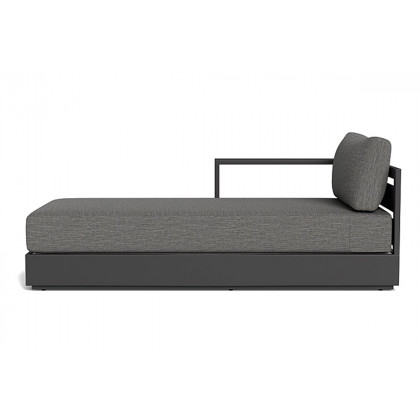 Harbour Hayman Chaise Left - Aluminum Asteroid, Siesta Taupe
