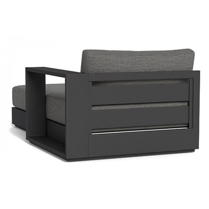 Harbour Hayman Chaise Right - Aluminum Asteroid, Siesta Taupe