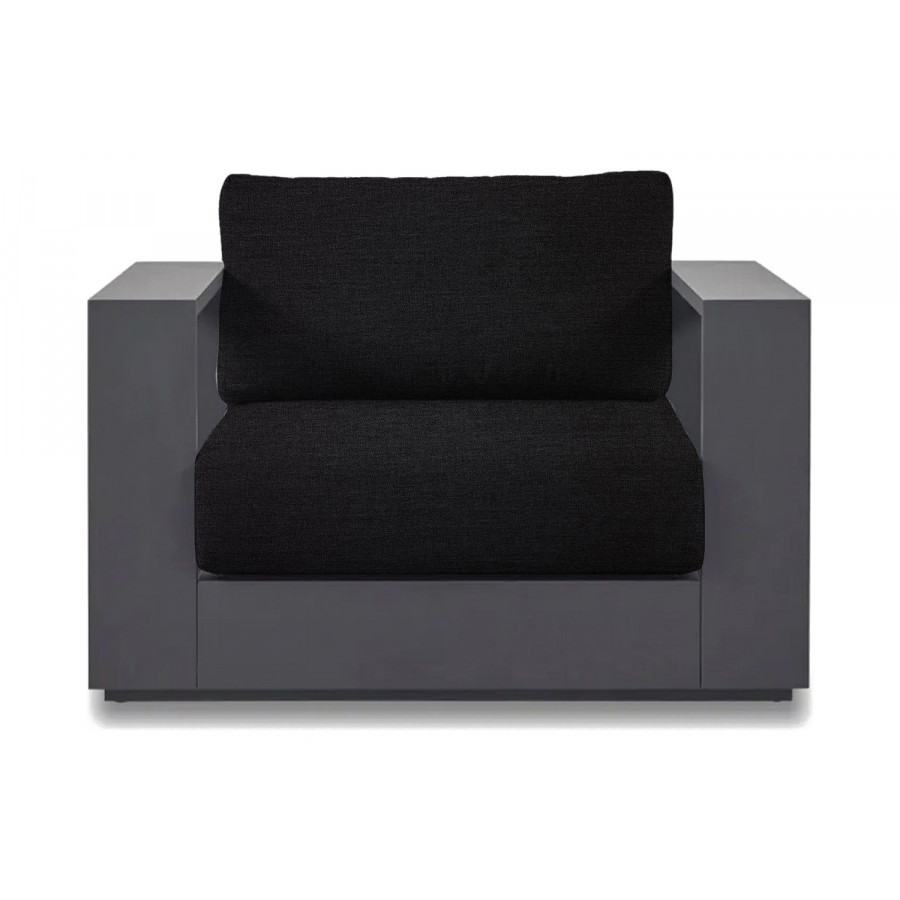 Harbour Hayman Lounge Chair - Aluminum Asteroid, Lisos Grafito