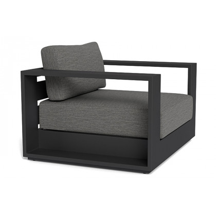 Harbour Hayman Lounge Chair - Aluminum Asteroid, Lisos Grafito