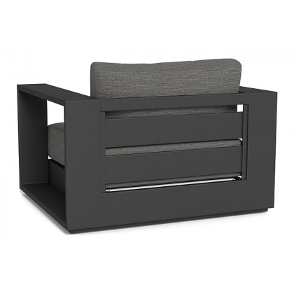 Harbour Hayman Lounge Chair - Aluminum Asteroid, Lisos Grafito
