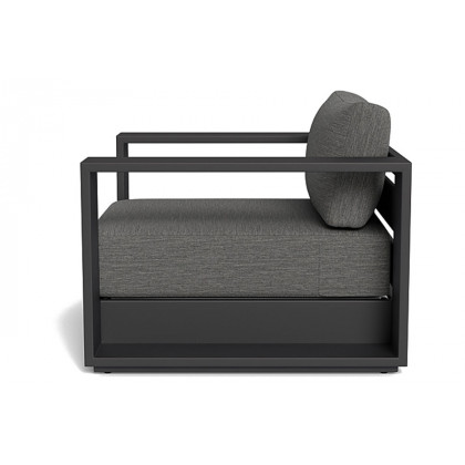 Harbour Hayman Lounge Chair - Aluminum Asteroid, Lisos Grafito
