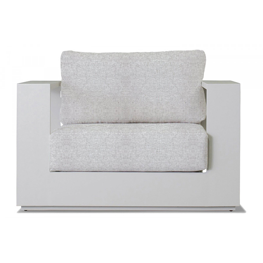 Harbour Hayman Lounge Chair - Aluminum White, Copacabana Sand