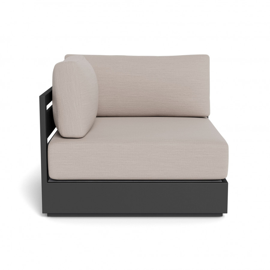 Harbour Hayman Aluminum Corner - Aluminum Asteroid / Panama Marble / Batyline Silver