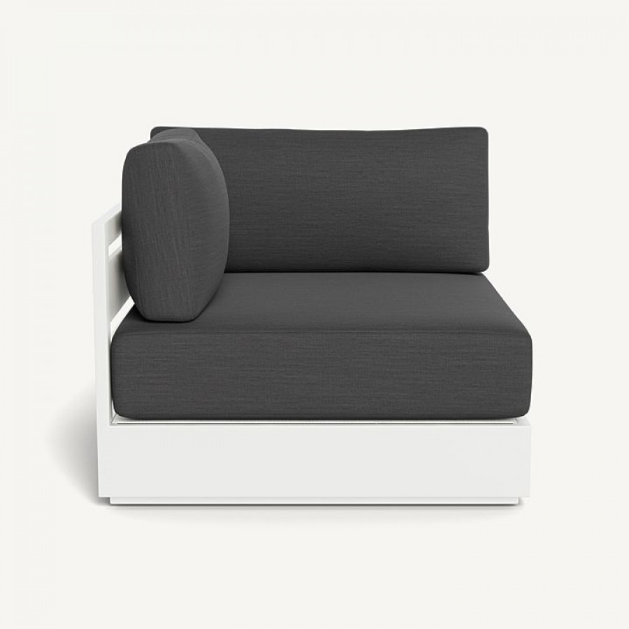 Harbour Hayman Aluminum Corner - Aluminum White / Panama Grafito / Batyline White