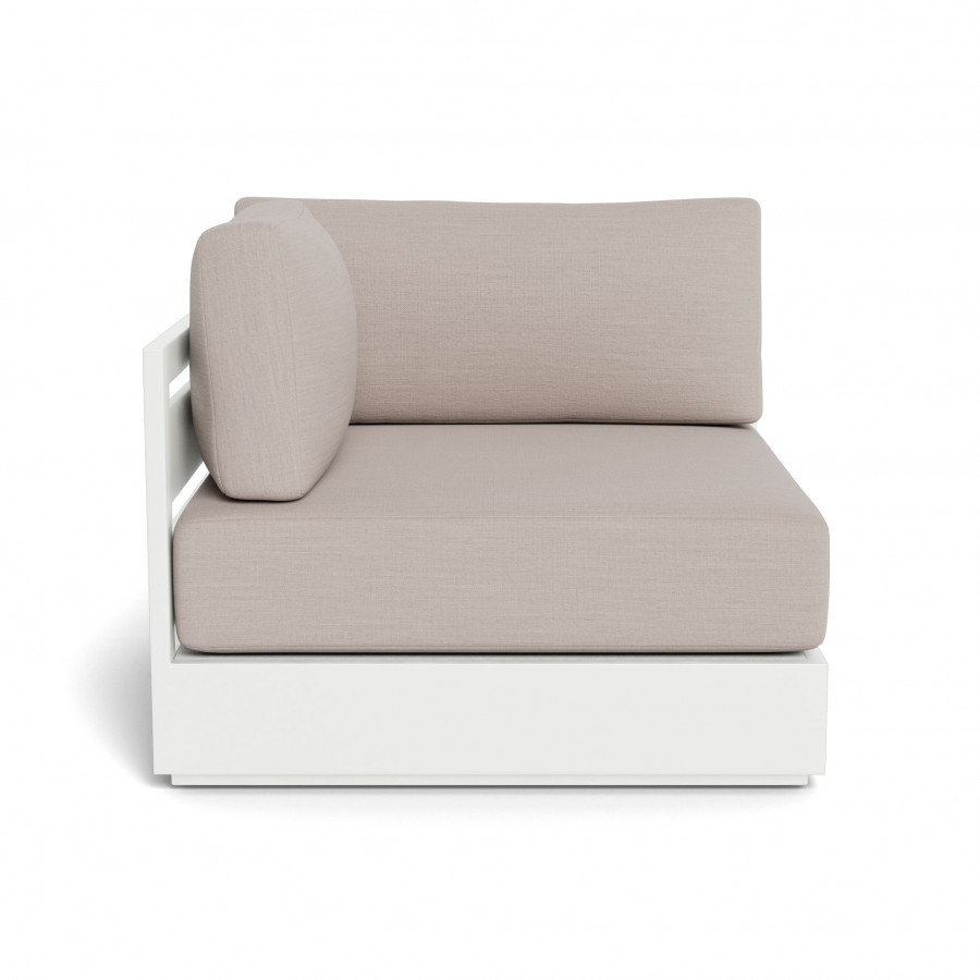 Harbour Hayman Aluminum Corner - Aluminum White / Panama Marble / Batyline White
