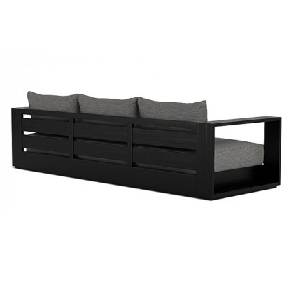 Harbour Hayman Teak 3 Seat Sofa - Teak Natural, Lisos Grafito