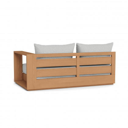 Harbour Hayman Teak 2 Seat 1 Arm Right - Teak Natural / Copacabana Sand / Batyline White