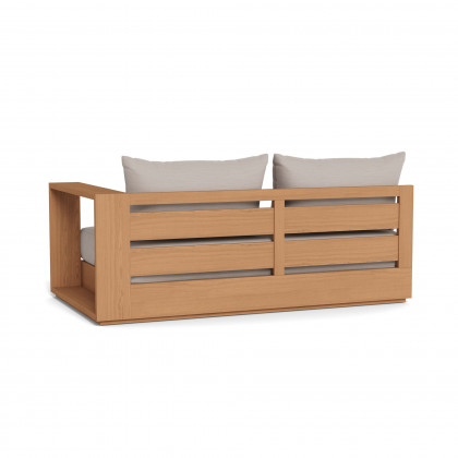Harbour Hayman Teak 2 Seat 1 Arm Right - Teak Natural / Panama Marble / Batyline White