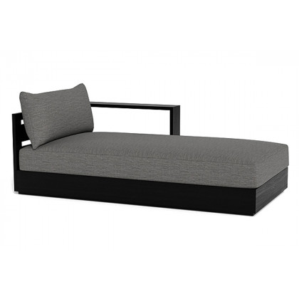 Harbour Hayman Teak Chaise Right - Teak Natural, Panama Marble