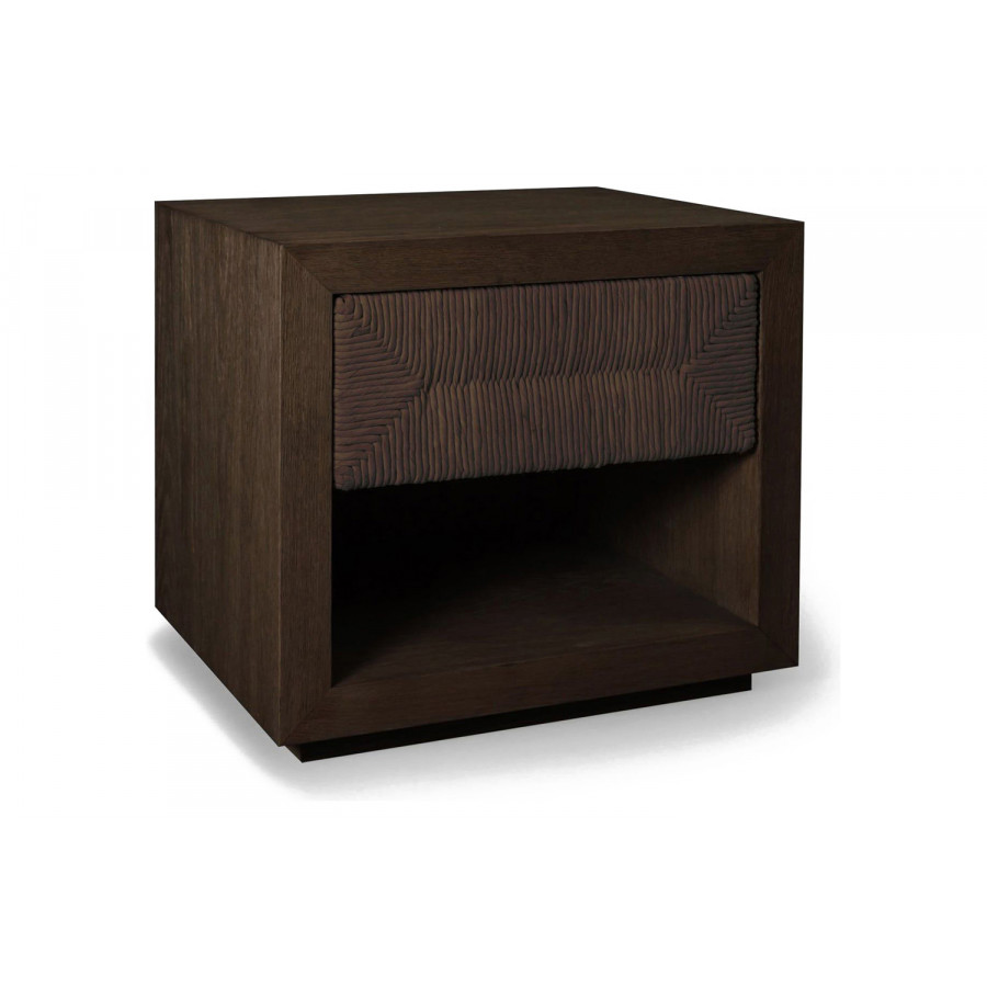 Harbour Lara Nightstand - Cracked Oak Brown