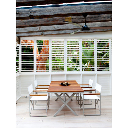 Harbour Lca Dining Chair - Aluminum Asteroid / Batyline Silver
