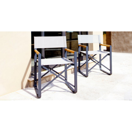 Harbour Lca Dining Chair - Aluminum Asteroid / Batyline Silver