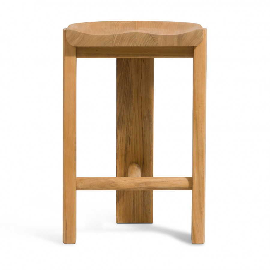 Harbour Lennon Counter Stool in Teak Natural
