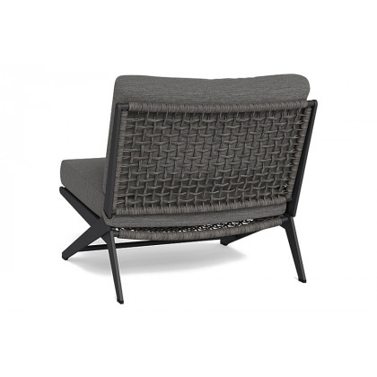 Harbour Loop Easy Chair - Aluminum Asteroid, Riviera Ivory