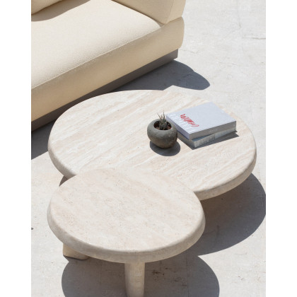 Harbour Lucca Round Coffee Table 47" - Marble Arabescato