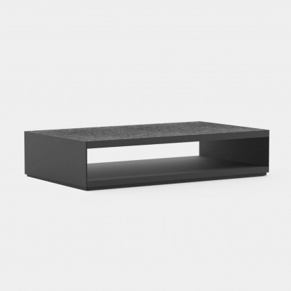 Harbour Macquarie Coffee Table - Aluminum Asteroid / Marble White