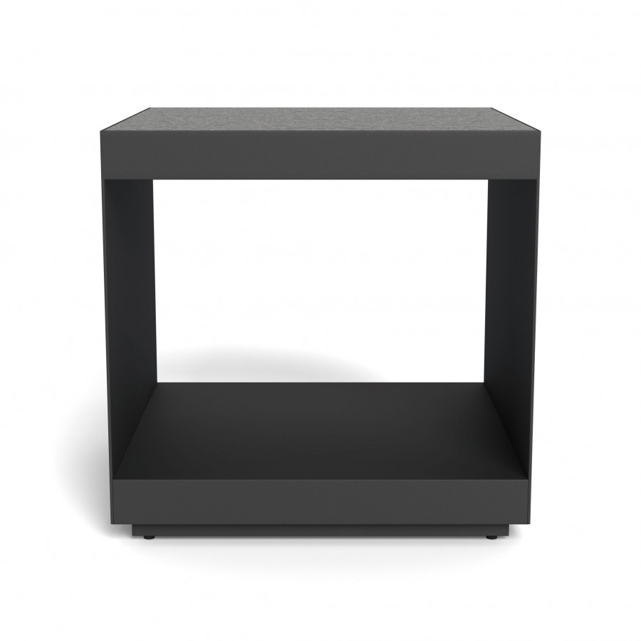 Harbour Macquarie Side Table - Aluminum Asteroid / Granite Black