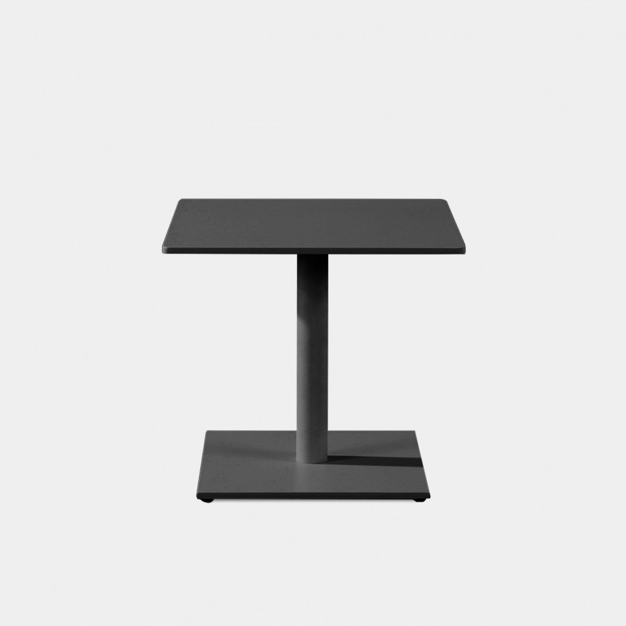 Harbour Madison Aluminum Square Side Table - Aluminum White
