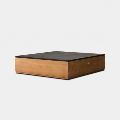 Harbour Malabar Side Table - Teak Natural, Granite Black