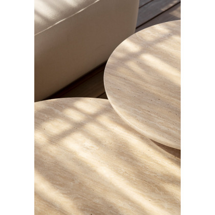 Harbour Maui Oval Dining Table in Travertine Natural