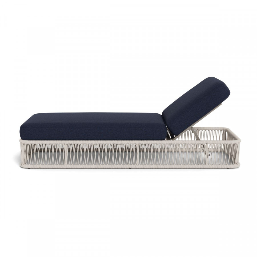 Harbour Maui Sun Lounge - Rope Shell, Siesta Indigo, Aluminum Taupe