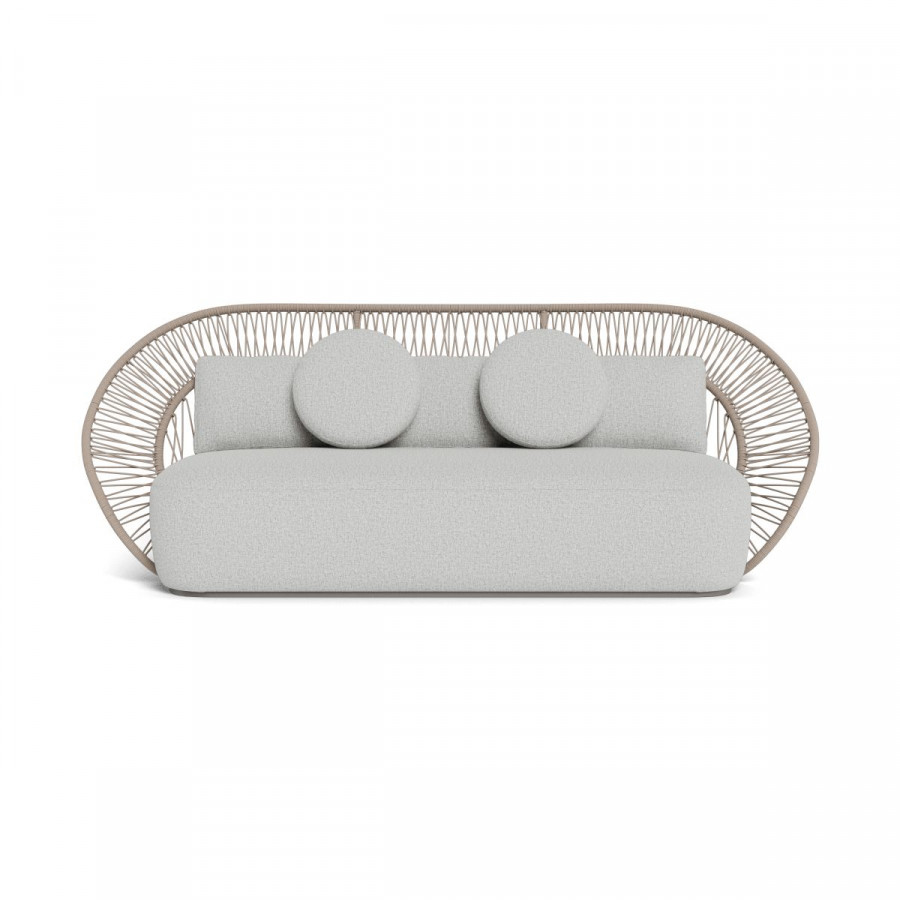 Harbour Maui 3 Seat Sofa - Rope Shell / Copacabana Sand / Aluminum Taupe