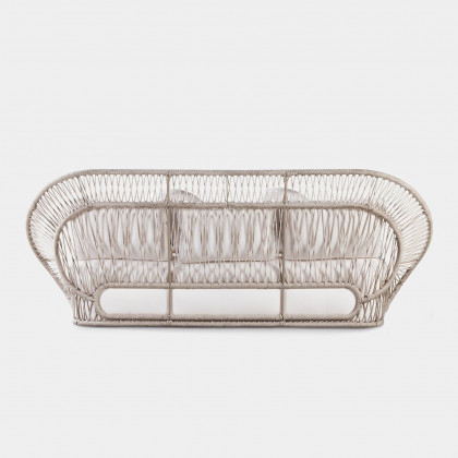 Harbour Maui 3 Seat Sofa - Rope Shell / Copacabana Sand / Aluminum Taupe
