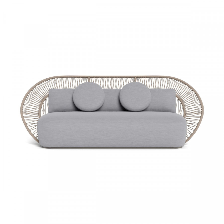 Harbour Maui 3 Seat Sofa - Rope Shell / Panama Cloud / Aluminum Taupe