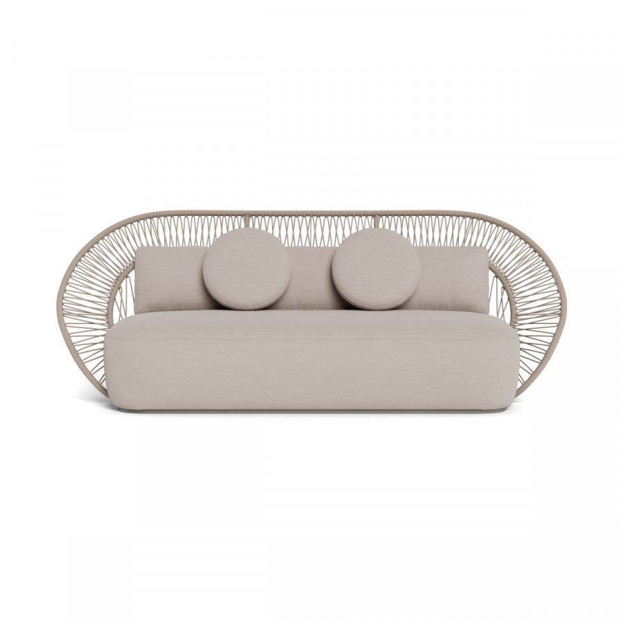 Harbour Maui 3 Seat Sofa - Rope Shell / Panama Marble / Aluminum Taupe