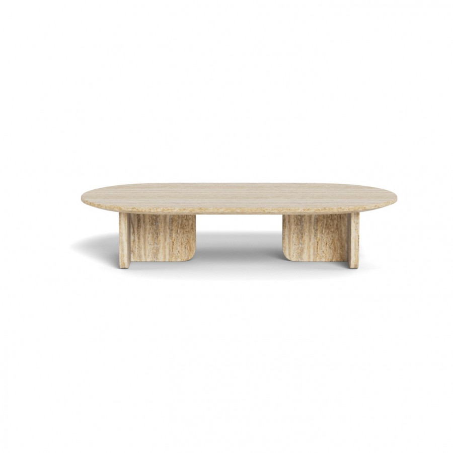 Harbour Maui Oval Coffee Table in Travertine Natural