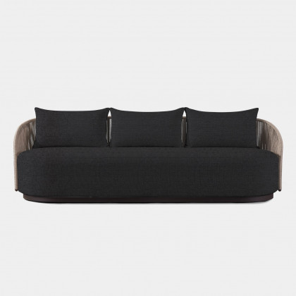 Harbour Milan 3 Seat Sofa - Aluminum Bronze, Siesta Indigo, Twisted Rope Dune