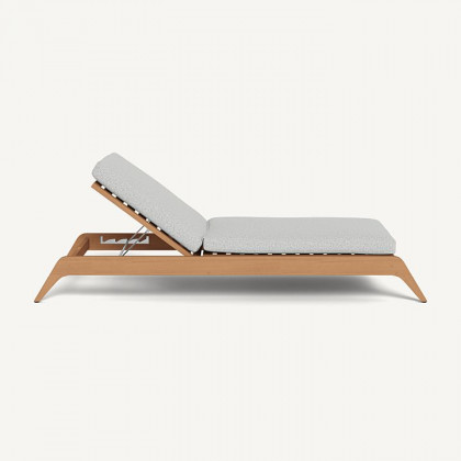Harbour Mlb Teak Slatted Sun Lounge