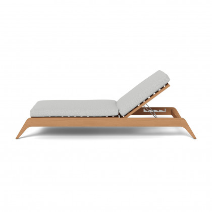 Harbour Mlb Teak Slatted Sun Lounge