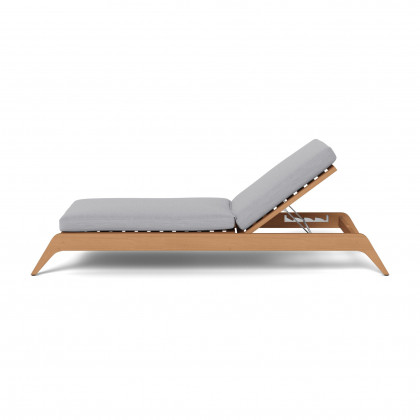 Harbour Mlb Teak Slatted Sun Lounge