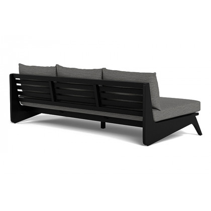Harbour Mlb 3 Seat Armless Sofa - Teak Charcoal, Lisos Grafito