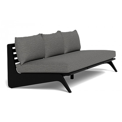 Harbour Mlb 3 Seat Armless Sofa - Teak Charcoal, Copacabana Sand
