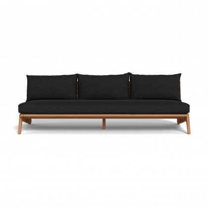 Harbour Mlb Teak 3 Seat Armless Sofa
