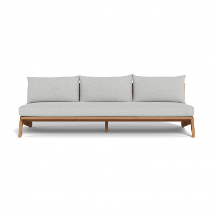 Harbour Mlb Teak 3 Seat Armless Sofa