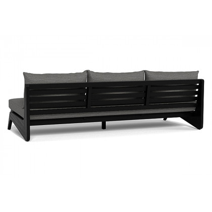 Harbour Mlb Teak 3 Seat Armless Sofa - Teak Natural / Copacabana Sand
