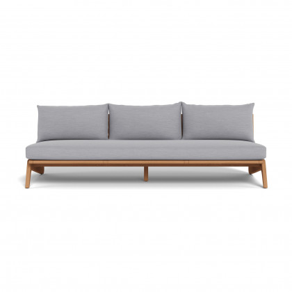 Harbour Mlb Teak 3 Seat Armless Sofa