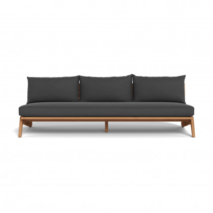 Harbour Mlb Teak 3 Seat Armless Sofa